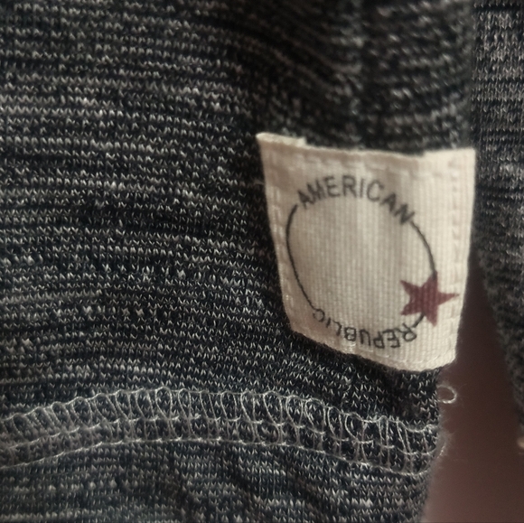 🏷️[5x$20] New American Republic Gray Men Top / Size L - Picture 4 of 7